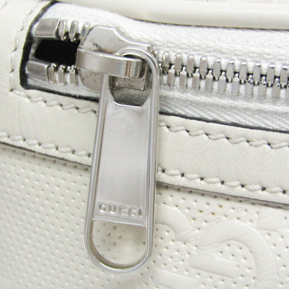 GUCCI White Leather Fanny Pack - Picture 10 of 16
